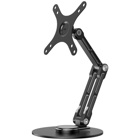 UPERFECT VESA Monitor Desk Mount Single Monitor Stands Freestanding fits 10'' to 18.5'' Computer Screen With Height Adjustable