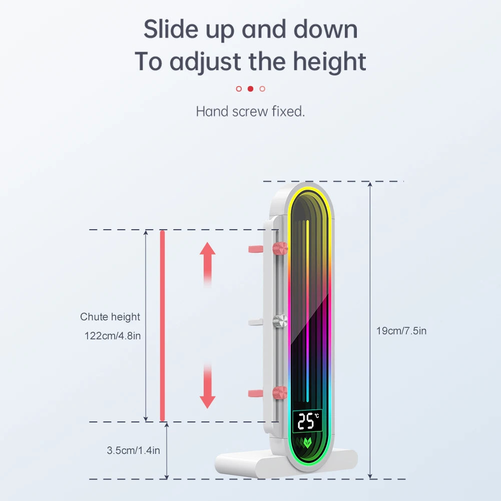 COOLMOON ARGB Graphics Card Bracket – GPU Support Stand with LED Temperature Display & Infinite Mirror RGB