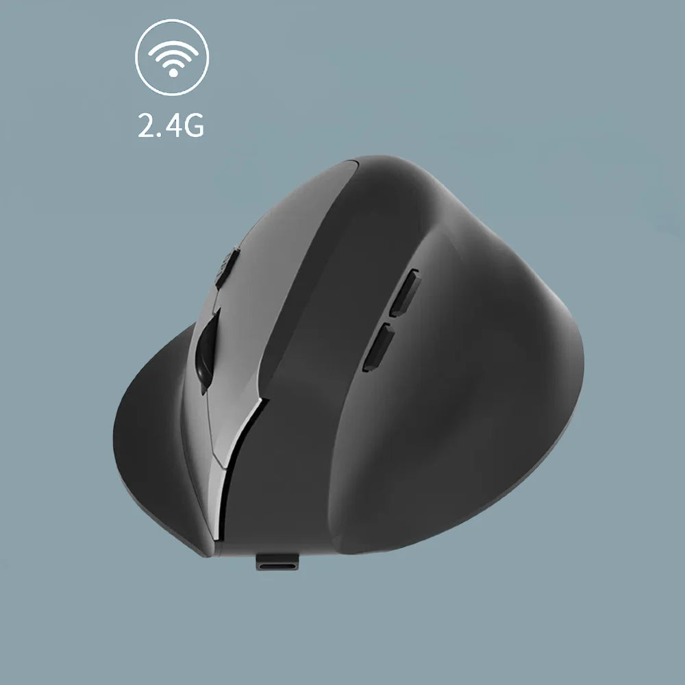 1600DPI Rechargeable Wireless & Bluetooth Ergonomic Mouse