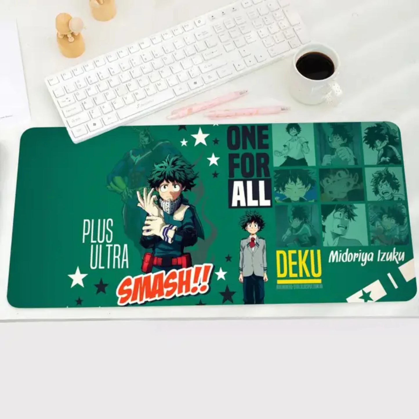 Hero Academia Izuku Midoriya Mouse Pad Large Anime Desk Mat Luxury Desktop Cartoon Gaming Keyboard Office Computer Cushion