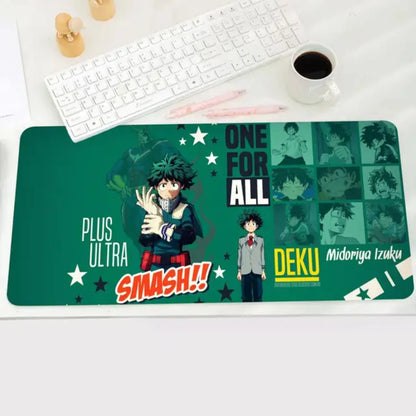 Hero Academia Izuku Midoriya Mouse Pad Large Anime Desk Mat Luxury Desktop Cartoon Gaming Keyboard Office Computer Cushion