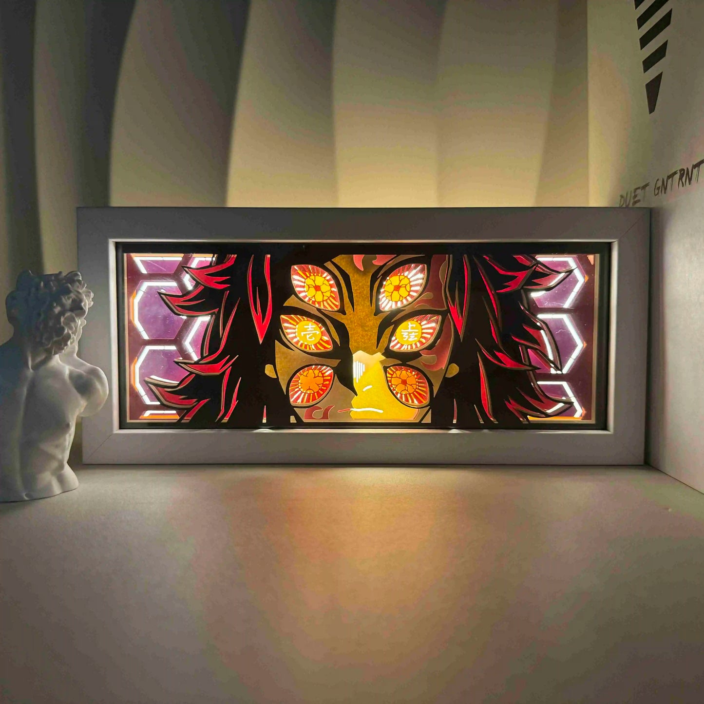 One Piece  anime series photo frame paper carving light paper-cut light atmosphere night light remote control colorful light box