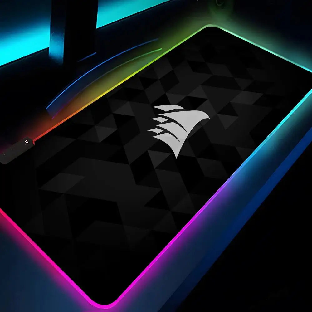 Corsair Mouse Pad XXL RGB Gaming Mouse Pad HD Gamer Accessories Large LED Light MousePads PC Carpet With Backlit