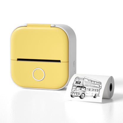 Portable Mini Bluetooth Thermal Label Printer - Inkless Pocket Printer for Photos, Notes, and Labels