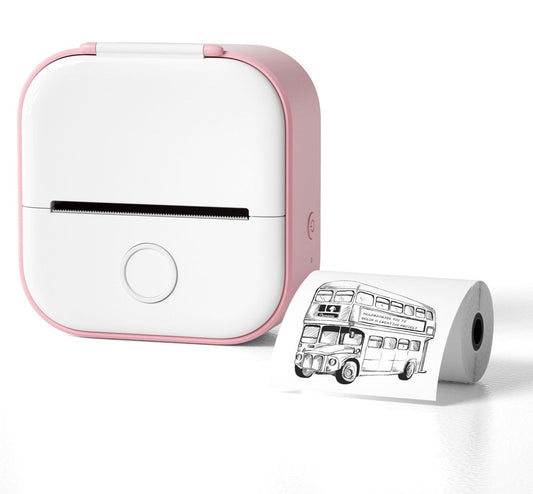 Portable Mini Bluetooth Thermal Label Printer - Inkless Pocket Printer for Photos, Notes, and Labels